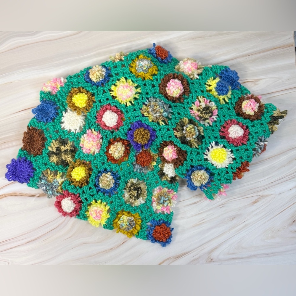 Wet Seal Crochet Scarf YTK HTF NWT Whimsical Boho Statement Vintage Feminine